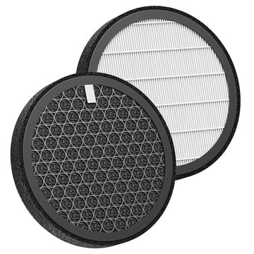 2-Pack MB-032 Replacement Filt-ers for TDBYWAE MB-032 Air Purifier, 3-IN-1 Hepa Filt-ers with Activated Carbon Particles for Pets, Smoke, 2025 Upgraded Carbon Particle Filt-er