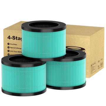 3 Pack JH12 Pet Care Filter for VOOPNU DH?JH12 Air Purifier, Also Compatible with Aroeve MK01/MK06