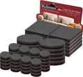 Yelanon Non Slip Furniture Pads -56 pcs?1+2?” Furniture Grippers, Non Skid Furniture Legs,Self Adhesive Rubber Furniture Feet, Anti Slide Furniture Hardwood Floor Protector for Keep Couch Stoppers