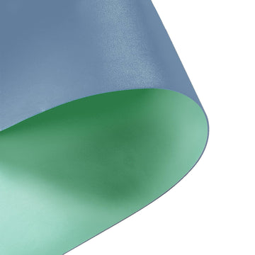 Zinkooat Faux Leather Table Cover,1.8mm Thick,24x60 Inch Desk Cover,Large Desk Mat,Table Protector,Table Cover Protector,Desk Protector,Table Pad,(Grayish Blue+Dark Green,24x60)