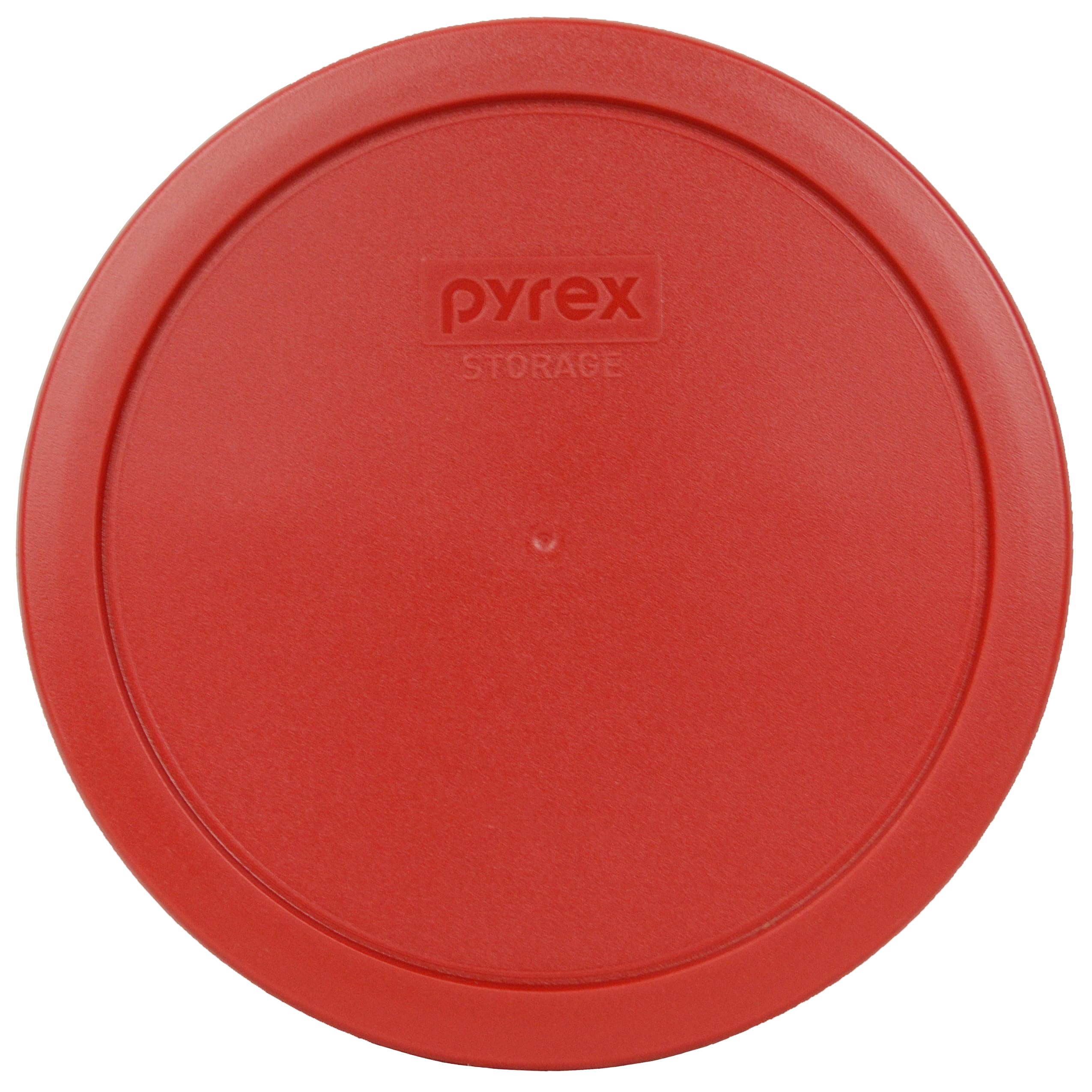 Pyrex 7402-PC Poppy Red Food Storage Replacement Lid (This Lid Fits the Pyrex 7402 6-Cup SCULPTED MIXING BOWL and 7203 7-Cup Glass Bowl) - Made in USA