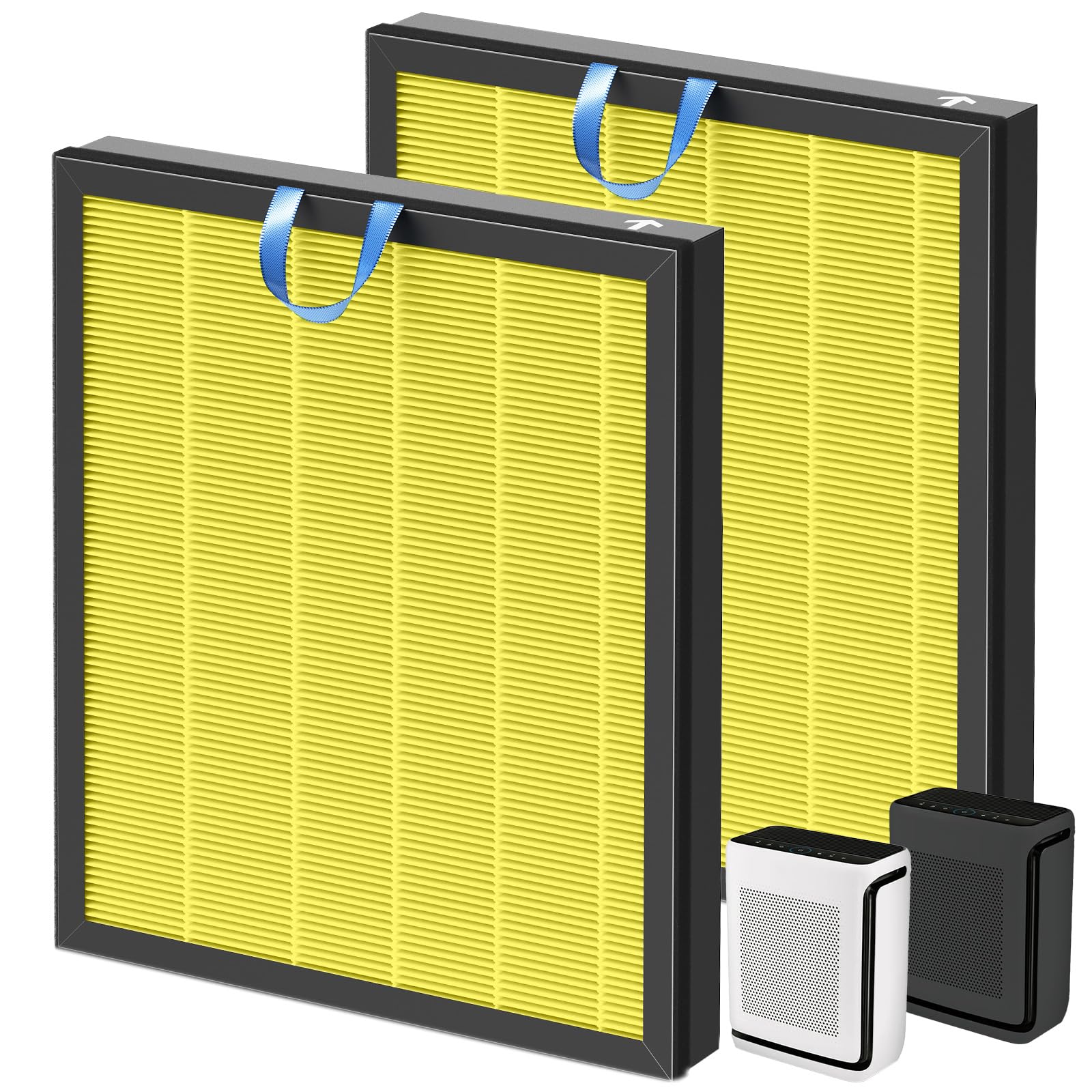 Vital 200S-P Pet Care Replacement Filter Compatible with LEVOIT Vital 200S-P/200S Air Purifi-ers, 3-IN-1 HEPA Air Filter and Activated Carbon Filter, for Vital 200S-RF, LRF-V201-WUS, Yellow
