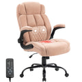 Massage Office Chair,500lbs Ergonomic Rocking Executive Desk Chairs with 4 Points Vibration&heat,padded Flipup Armrests for Big and Tall Office