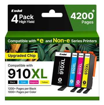 910XL Ink Cartridges for HP Printers Remanufactured Ink Cartridges Replacement for HP 910 Ink HP910 Work for OfficeJet Pro 8025e 8025 8028e 8028 8035e 8035 OfficeJet 8015e 8022e 8015 Printers