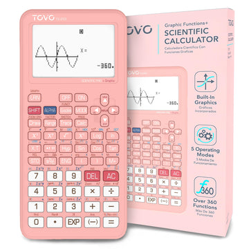 TOVO Scientific Calculator with Graphic Functions, 360+ Functions Graphing Calculator for Students, Large 3" Screen Multi-Mode Scientific Calculators for High School & College, TS-259