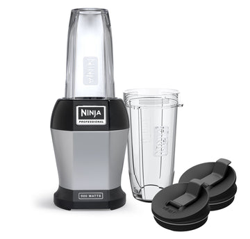 Ninja BL450C, Nutri Pro Personal Blender For Juices, Shakes & Smoothies, 18 and 24 Oz cups, Black/Silver, 900W (Canadian Version) (Renewed)