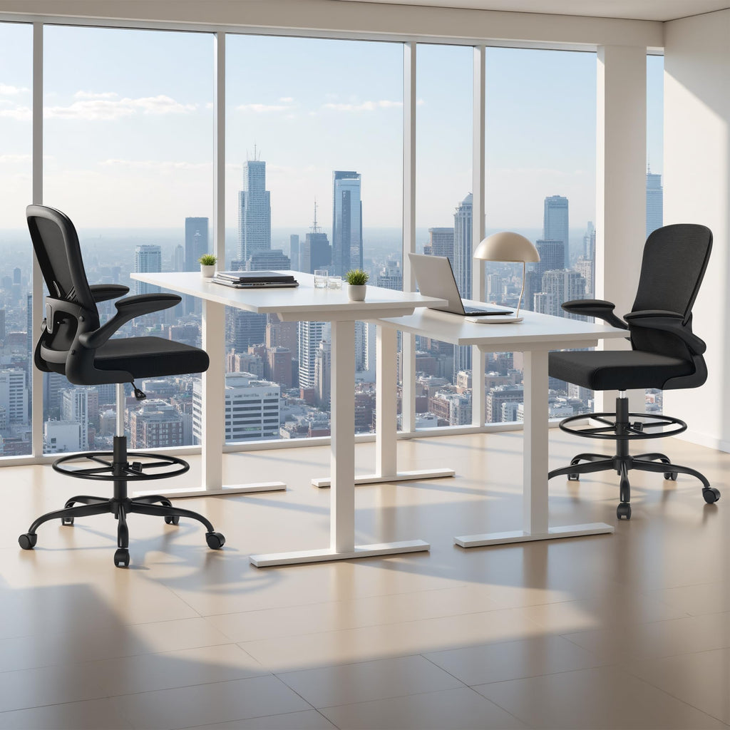 Devoko Big and Tall Office Chair 400 Lbs Ergonomic Desk Chair with Adjustable Armrests High-back Computer Chair with Lumbar Support Executive