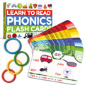 THE BAMBINO TREE Phonics Flash Cards - Learn to Read in 20 Phonic Stages - Education for Kids Ages 4-8 Kindergarten 1st 2nd Grade