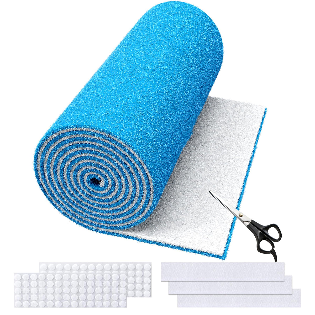 Air Vent Filters,20"x140"Cut to Fit Air Filter Material (120+Filters),MERV 8 Electrostatic Vent Filter for Home Floor Registers,RVand Wall HVAC Furnace,With 48PCs Adhesive Hook Tape
