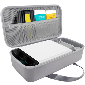 khanka Storage Case for Liene PixCut S1 Printer - Fits Liene PixCut S1 Photo Sticker Printer Die Cutting Machine & Cutting Blade/Ink Cartridge, All - in - One Grey Protector