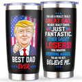 Gifts for Dad from Daughter, Son, Kids - Cool Birthday, Christmas, Fathers Day Gift for Dad Daddy - Best Dad Ever Gifts - Funny Dads Cup Tumbler Mug for Men, 20 oz Insulated Stainless Steel