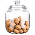 128 oz Unbreakable & Dishwasher Safe Airtight Food Storage Canister | 1 Gallon Premium Plastic Shatterproof Apothecary Jars | Container for Cookie, Dog Treats, Pet Food, Candy
