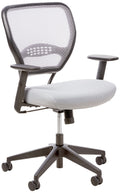 Space Seating 55-m22n17 Airgrid Back and Padded Mesh Seat, 2-to-1 Synchro Tilt Control, Adjustable Arms, Nylon Base Managers Chair, Shadow,