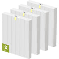 4 Pack C545 Replacement Filter S for Winix C545 Air Purifier, High Efficiency Winix Filter S Only, Part number 1712-0096-00 and 2522-0058-00, For Home Office Livingroom Bedroom Kitchen Wildfire Smoke