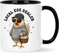 Fathers Day Chicken Gifts For Men, Women - Local Egg Dealer Coffee Mug – Funny Chickens Cups For Friend, Farmer, Chicken Lover - Unique Chickens Gifts For Christmas, Birthday, Mothers Day Present