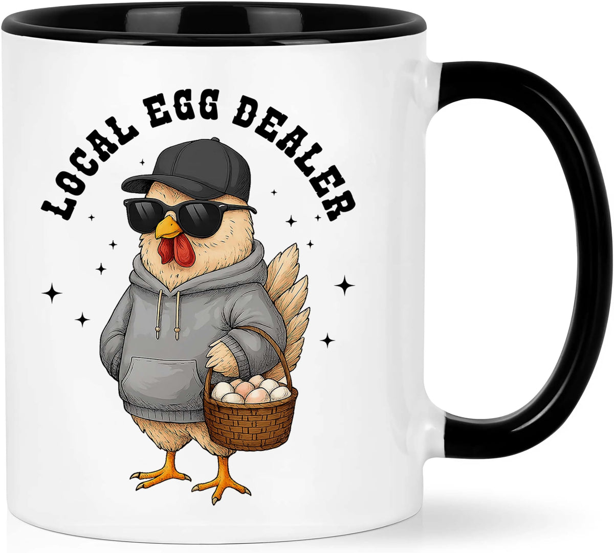 Fathers Day Chicken Gifts For Men, Women - Local Egg Dealer Coffee Mug – Funny Chickens Cups For Friend, Farmer, Chicken Lover - Unique Chickens Gifts For Christmas, Birthday, Mothers Day Present