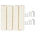 4 PCS 7.4cm 2.91in Diameter Cat Scratching Post Replacement Sisal Pole (30cm/11.81in, M10)