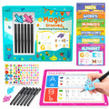 Kiditos Magic Grooved Writing Books for Kids 3-5, Tracing Books for Kids Ages 3-5, Reusable Letter Tracing & Handwriting Practice Workbook with Disappearing Ink, 6 Books