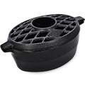 G Good Gain Wood Stove Steamer,Fireplace Humidifier,Cast Iron Humidifier for Stove, Matte Black Finish, Rust Resistant, Lattice Top, 2.5 Quart Capacity,Wood Burning Stove Indoor Decorative