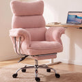 Dowinx Big and Tall Office Chair, Ergonomic Desk Chair with Thick Cushion, Wide Seat & Armrests Computer Gaming Chair,high Back Reclining Teddy