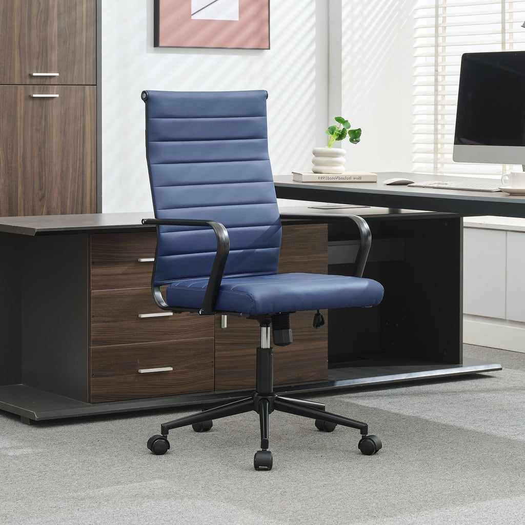 Okeysen Office Desk Chair Conference Room Chairs Modern Ergonomic Executive Swivel Chair Adjustable Height Pu Leather Home Desk Chairs with