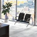 Buenotoys 2-seat Waiting Room Chairs - Waiting Room Bench with Arms Airport Reception Bench Guest Reception Chairs Lobby Bench Waiting Area for