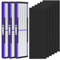 3 Pack FLT5250PT HEPA Air Purifier Replacement Filter C with Pet Care Treatment for G-Guardian AC5250PT AC5000 AC5000E AC5300B AC5350W AC5350B CDAP5500, 3 HEPA Filter with 6 Carbon Pre-Filter