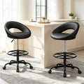 Stella Mia Ergonomic Drafting Chair for Standing Desk – Black, 2 Pack