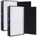 2+2 Pack A2 Replacement Filter Compatible with 3M Filtrete Room Air Purifier FAP-C02-A2, FAP-C03-A2, FAP-T03-A2, FAP-SC02L – Includes 2 HEPA Filters + 2 Activated Carbon PreFilters, Part #1150101