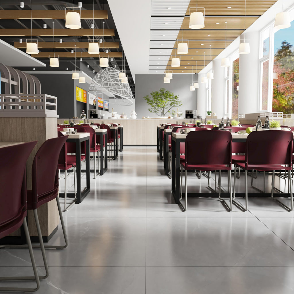 Flash Furniture Hercules Stack Chair, Burgundy, Set of 1