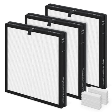 3 Pack AP2301 Replacement Filter for AIRTOK AP2301, Honeyuan ZY3866G, SereneLife SLARP1076WT & SLARP1076BK Air Purifiers | 3-in-1 HEPA + Carbon Filter