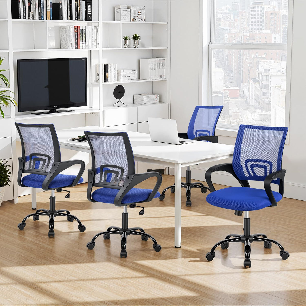 Bestoffice Office Chair Ergonomic Desk Chair Mesh Computer Chair Lumbar Support Modern Executive Adjustable Stool Rolling Swivel Chair for Back