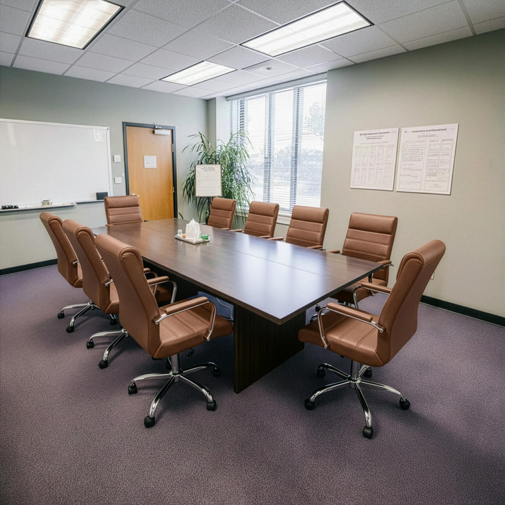 Bowthy Modern Office Desk Chair, Conference Room Chairs, High Back Ergonomic Home Ofiice Chair, Adjustable Height Swivel Executive Computer