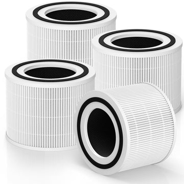 240 Filter Replacement for Puroair 240 Air Purifier, 240 Filter for Puro, High-efficiency Activated Carbon, 4 Pack, White