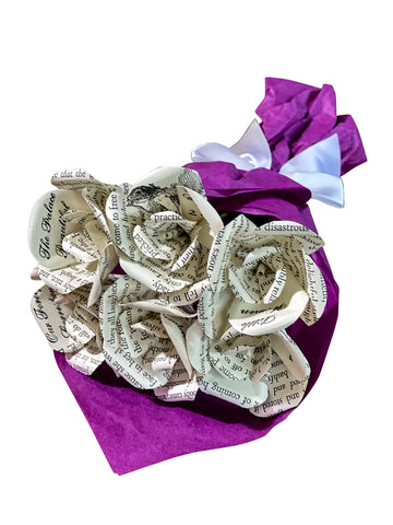 Literary Blooms Little Women Louisa May Alcott Mini Rose Bouquet - 6 Roses