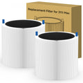 2 Packs 311i MAX Replacement Filter Compatible with Blue Pure 311i Max Air Purifier,Main Filter & Activated Carbon Filter- F3MAX Filter, White
