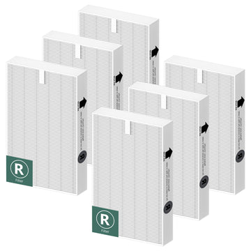 Funmit Air Purifier Filter R Replacement for Honeywell Air Purifier HPA100/200/300 and 5000 Series, 6 Pack Filter Compatible with Honeywell R Filter (HRF-R3 & HRF-R2 & HRF-R1)