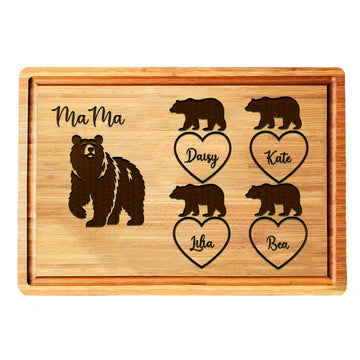 Personalized Cutting Board Mothers Day, Customized Gifts for Moms, Grandmother Mom Cutting Board Gift, Customizable Engraved Mothers Day Gifts for Mom