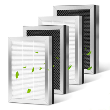 4 Pack MA 25 Replacement Filter Compatible with MA-25 Air Purifier S1/W1/B1, 3-in-1 High-Efficiency Filtration System of MA25, H13 True HEPA and Activated Carbon Filter