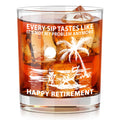 AXIARA Funny Retirement Gifts for Men Women - 11 oz Engraved Crystal Whiskey Glass - Going Away Goodbye Farewell Gifts for Coworkers Boss, Retirement Gift for Friends Dad Grandpa Woman