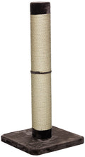 MidWest Homes for Pets Feline Nuvo Grand Forte Scratching Post, 41 Inches Tall, Heavy-Duty Sisal Post with Wide Base, Thick Brown Faux Fur, for Large and Multi-Cat Households