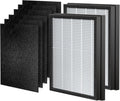 HEAPETS P358 Replacement Filters for P358 Pet Air Purifier, 6 Pre-Filters and 2 HEPA Composite Filters, Genuine Version, PJ358-2LX6JDM
