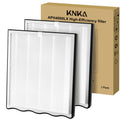 KNKA Genuine Air Purifier Replacement Filter for APH4000, 2-Pack High-Efficiency & Activated Carbon Filters, Captures Allergens, Odors, Dust & Pollen, Standard Filter – White