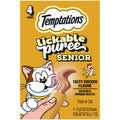 Temptations Puree Senior Cat Treats Lickable, Tasty Chicken Flavor, 4 Pouches (Pack of 11)