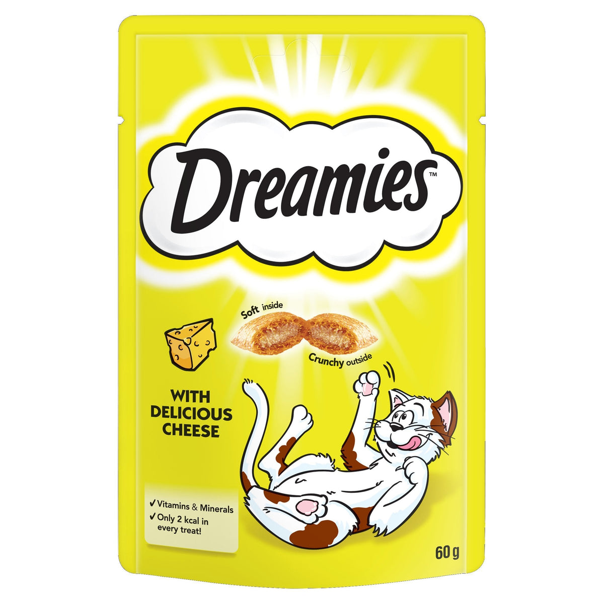 DREAMIES Cheese Cat Treats 60 g (Pack of 8)
