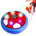 Soccer Toys for Boys 4-6 Hover Soccer Ball Indoor Gifts for Boys Kids Toys Birthday Gifts for 4 5 6 7 8 9 10 Year Old Boy Air Floating Soccer Toy with LED Lights Foam Bumper