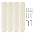 4 Pcs 2.9in 7.4cm Diameter Cat Scratching Post Replacement Pole Parts for Cat Tree (M10, 15.7in/40cm)
