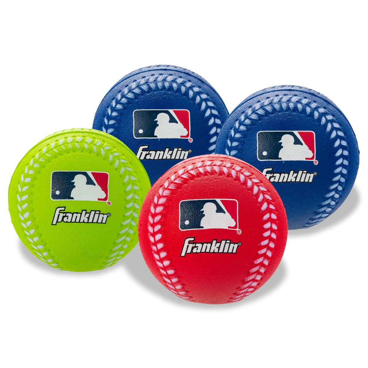 Franklin Sports Foam Baseballs - MLB - Kids Oversized Foam Baseballs - 88mm - 4 Pack