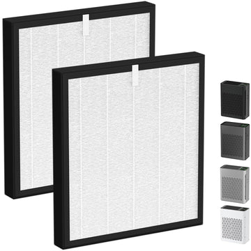 TZ-K2 Replacement Filter Compatible with ToLife Air Puri-Fier Filter TZ-K2-A, 3-in-1 H13 HEPA with Activated Carbon and Pre-Filter, 2 Pack