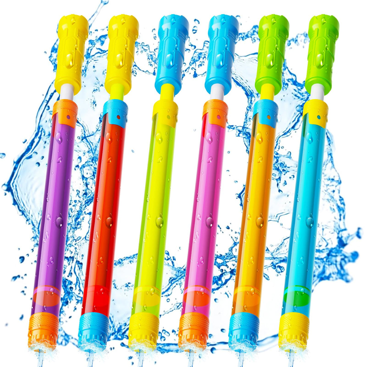 Water Gun Squirt Toys for Kids Adults: Shoot Up to 40 Feet - Outdoor Super Blaster Water Guns for Kids Age 3-4-5-8-12 Bulk - Fun Water Squirter Toy for Swimming Pool Beach Summer Outside Party Games